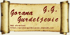 Gorana Gurdeljević vizit kartica
